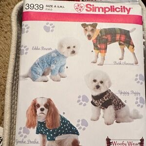 Simplicity Dog Apparel Pattern - Blue, Red, Brown Wolfy Wear by Wendy.
